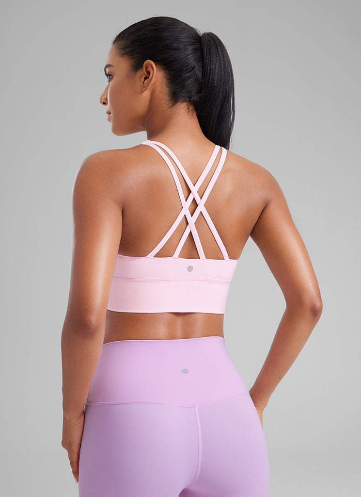 Nakedfeel Strappy Longline Bra Criss Cross Back